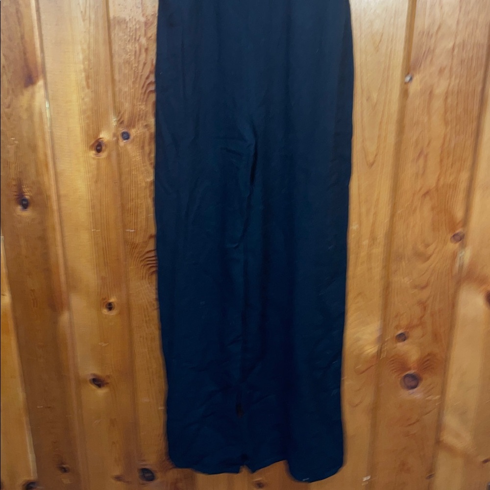 White Birch black label Full Size Halter Neck Wide Leg Jumpsuit Pockets romper - Picture 5 of 13